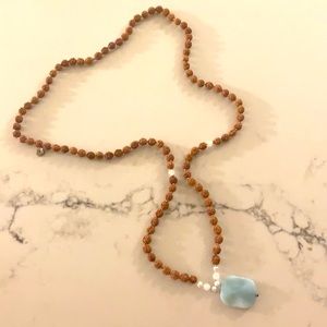 Beaded wooden mala 📿 necklace